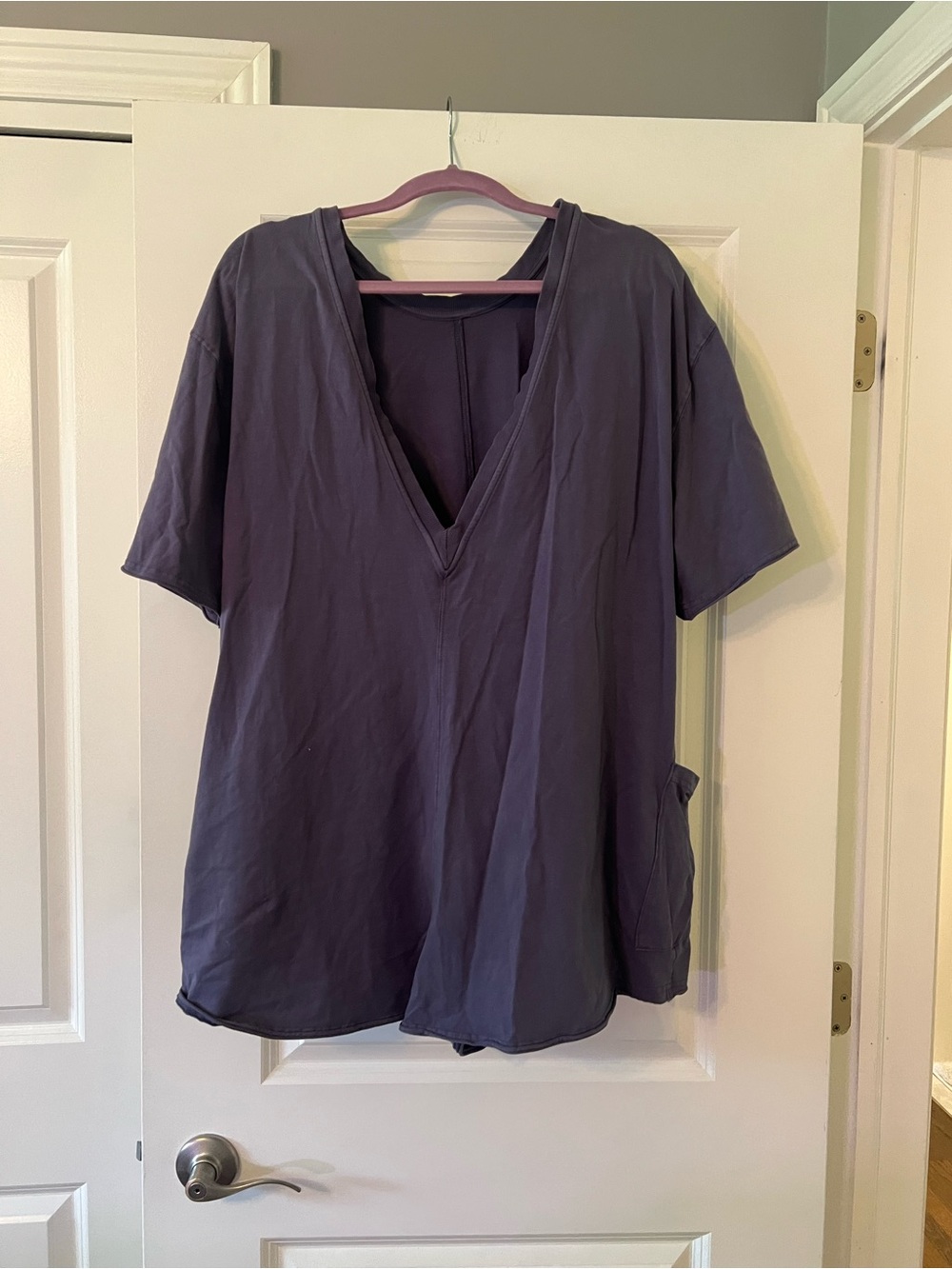 FREE PEOPLE MOVEMENT HOT SHOT ROMPER NAVY - Picture 3 of 3
